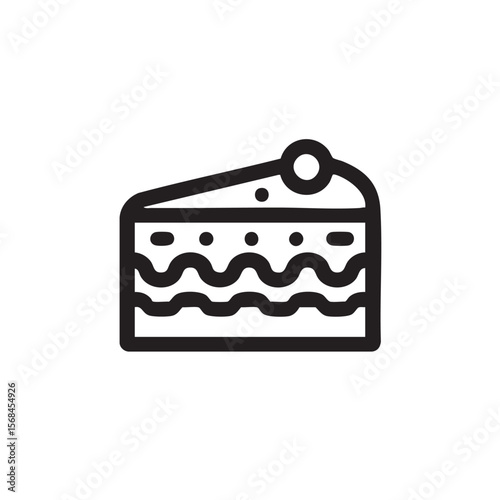 Chocolate dessert slice with decorative topping for celebrations