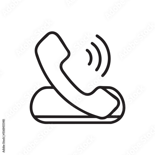 Classic telephone symbol indicating an incoming call