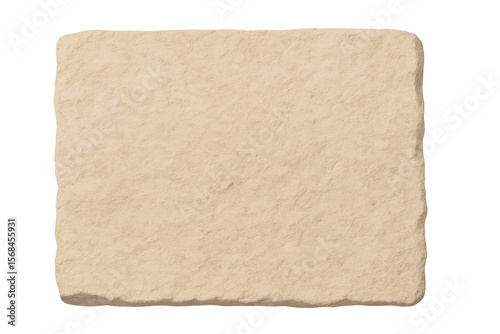 Wallpaper Mural Light brown rectangular stone slab lying flat, serving architectural visualization and graphic design purposes with clean transparency Torontodigital.ca