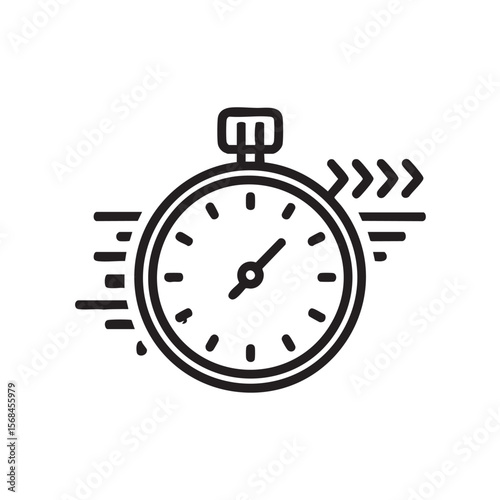 Stopwatch symbolizing speed and productivity management