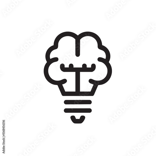 Brain shaped light bulb for innovative ideas