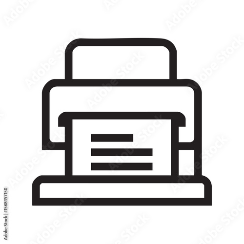 Printer delivering documents for office workspace usage anytime