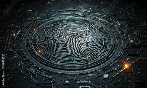 Circuit board with a fingerprint pattern