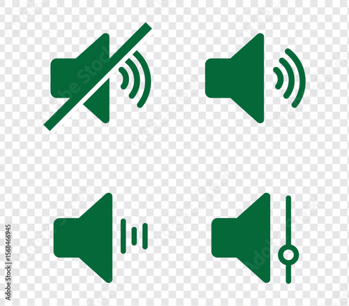 Speaker icon logo design. Sound icon, volume symbol, speaker sign. Audio, Sound System, Music Vector Graphics.