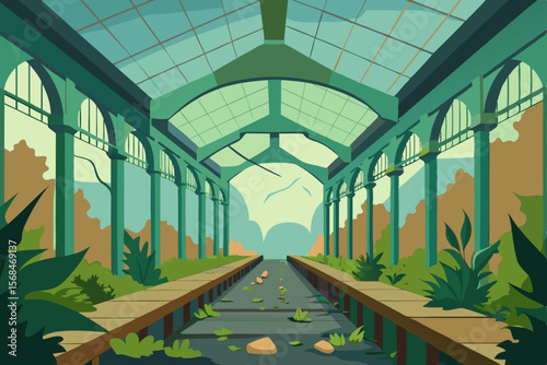 Overgrown Greenhouse A Forgotten Botanical Paradise