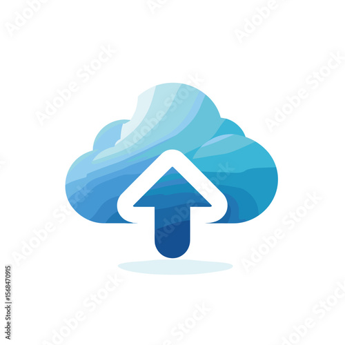 Represents cloud storage and data syncing.

