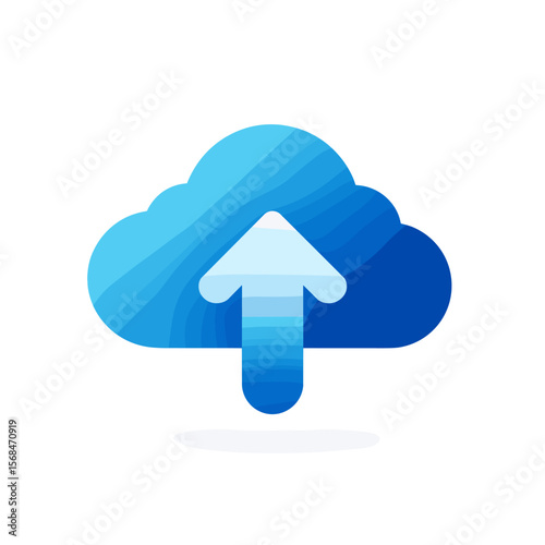 Clean vector for tech branding.

