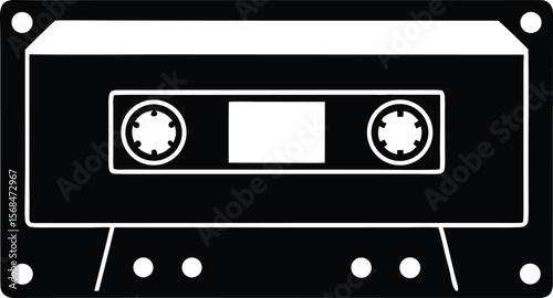 retro cassette tape vector