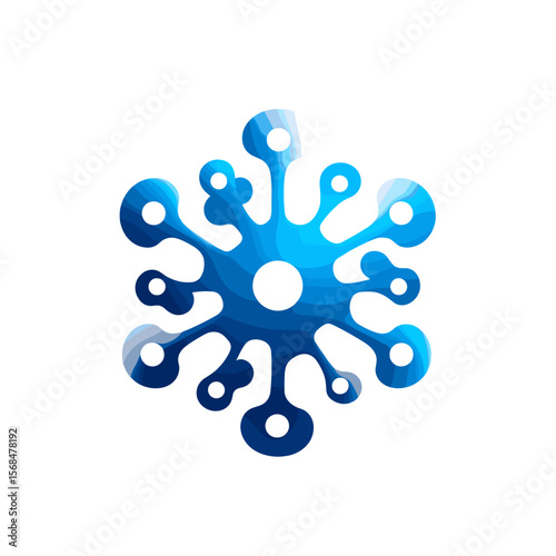 Vector representing smart processes and systems.

