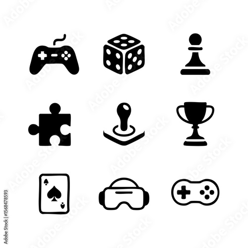 Minimalist Silhouette of a Single Playing Card Spade Icon on White Background Vector Graphic card game