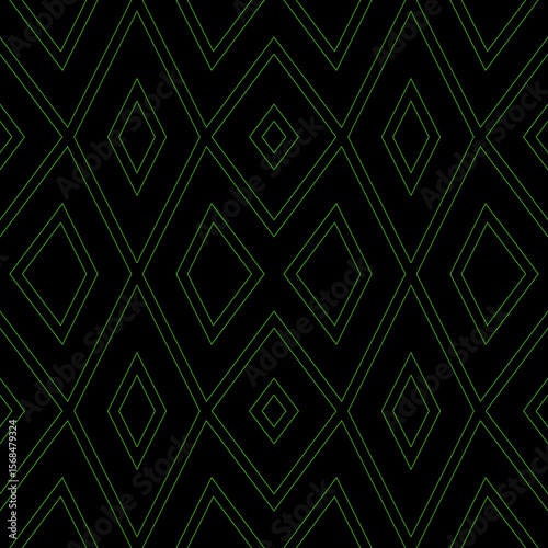 Seamless ethnic pattern. Rhombuses ornament. Diamonds backdrop. Tiles wallpaper. Ethnical motif. Geometric background. Digital paper. Tribal textile print. Web design. Abstract image. Vector art work