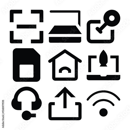 Universal Icon Set Simple Glyphs