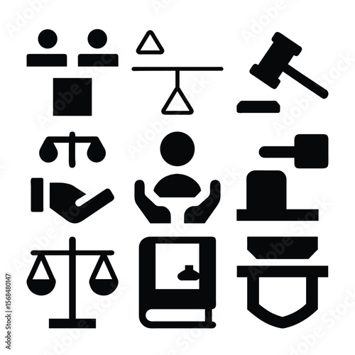 Justice Icons Law, Balance, & Scales
