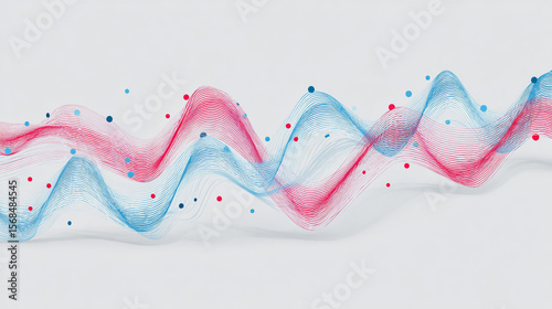Abstract technology white background. Earth network with glowing nodes and net lines business connection of lines from nodes It is connected to endless nodes and represents the innovation of communica
