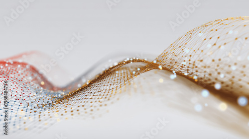 Abstract technology white background. Earth network with glowing nodes and net lines business connection of lines from nodes It is connected to endless nodes and represents the innovation of communica