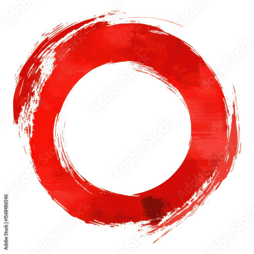 . Hand drawn red circle. Brush drawn highlight marker. Tr subject