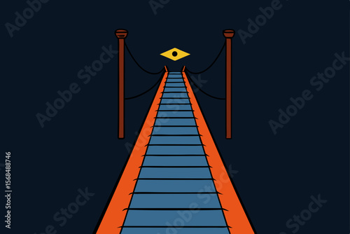 Mystical Stairway to Enlightenment A Surreal Journey of the Eye