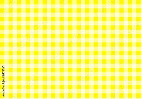 Yellow gingham check pattern 黄色のギンガムチェック柄