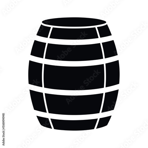 Barrel Silhouette Vector Clipart Pack