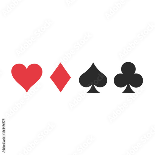 Playing card symbols playing cards heart