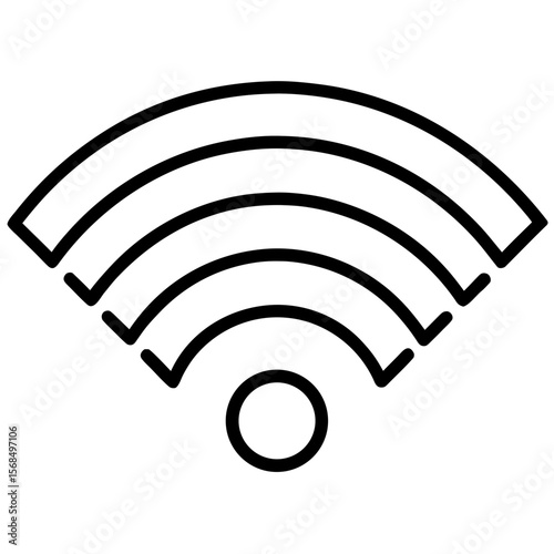 Wifi signal icon wireless network