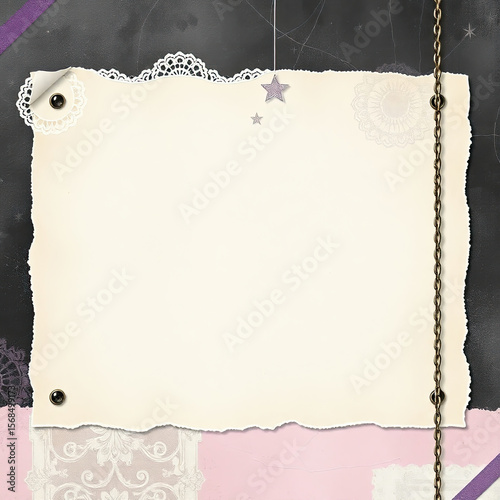Scratched paper background with dirty, textured vintage appeal.
