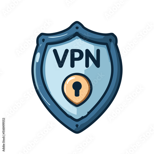 Vector VPN Service Icon. 