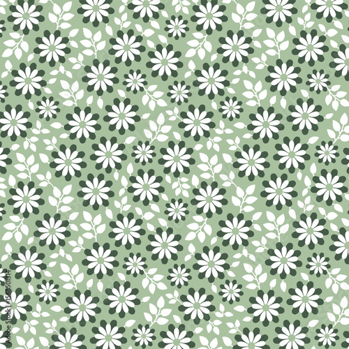 Ditsy floral seamless vector pattern