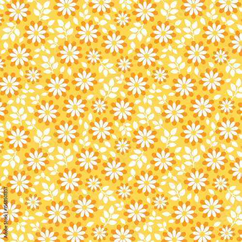 Ditsy floral seamless vector pattern