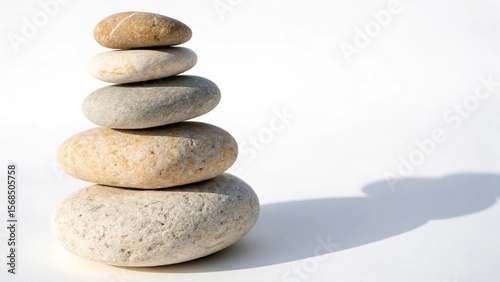 Photography stack of pebbles
