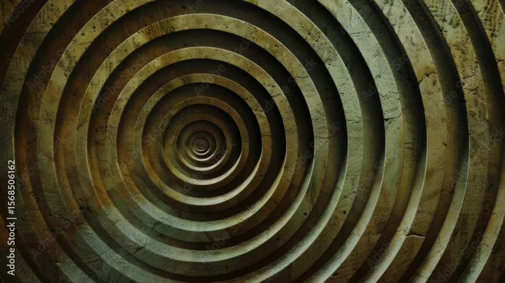 A unique architectural design featuring a spiral shape with a clock at its center, offering a fascinating blend of form and function