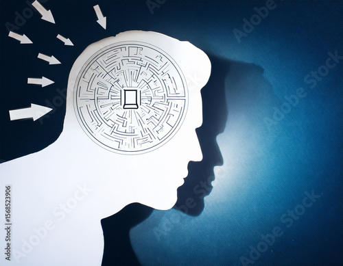 The scene is full of confusion and uncertainty.  Mental health, brain disorder
