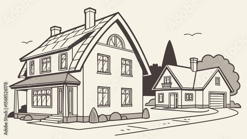 House Vector Collection — Modern, Cottage, Suburban, and Traditional Architecture for Maps and Real Estate