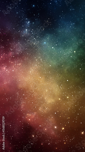 Vibrant Cosmic Background with Stars and Nebula