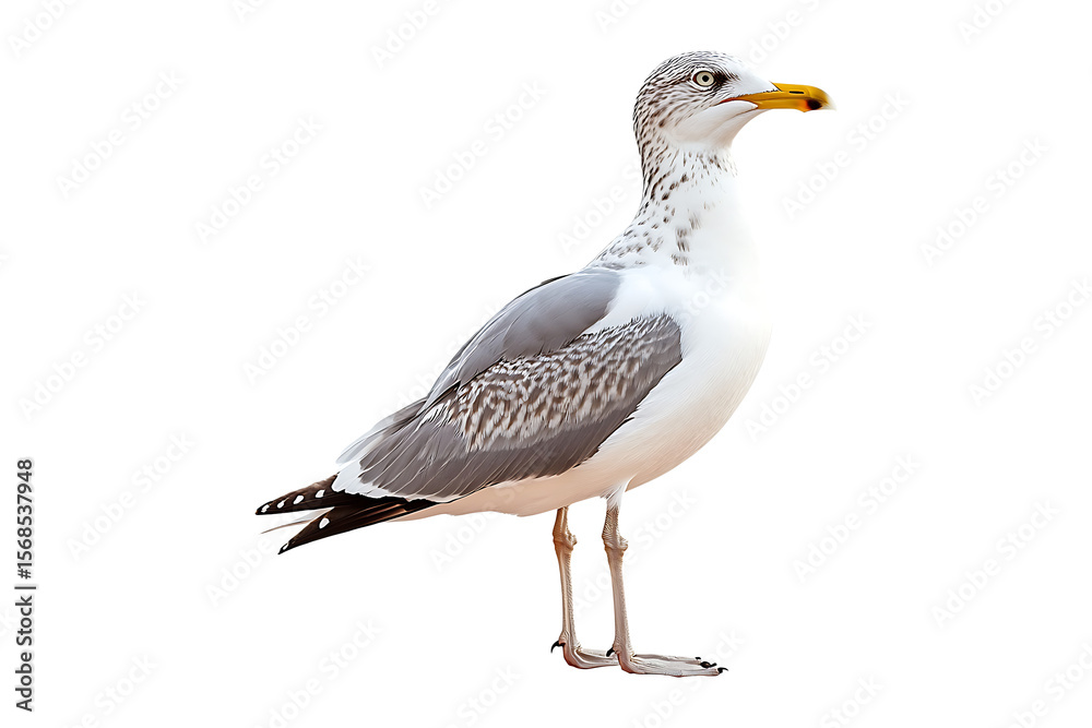 Fototapeta premium Seagull isolated on a transparent background