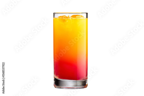 Wallpaper Mural A glass of orange and pink drink with ice cubes Torontodigital.ca