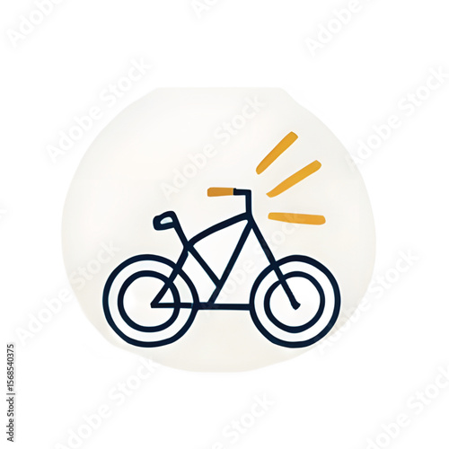 bicycle icon on white background