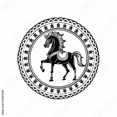 Knight Horse Vector. Knight Horse Logo Design Knight Horse Stock Vector.