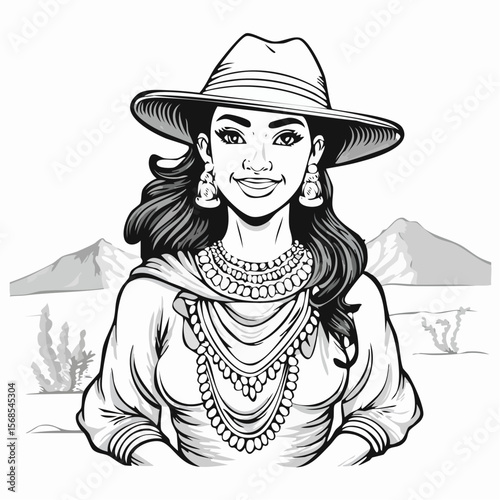 Desert Traveler Camel Image Vector and Vector Art isolated on white background.