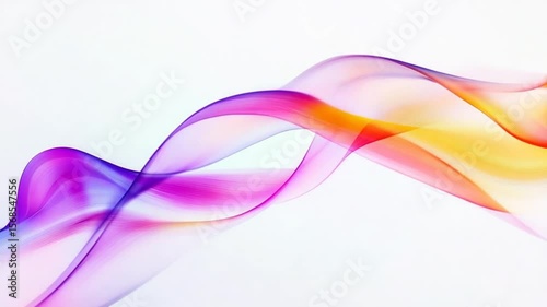 Elegant flowing multicolored wave animation with smooth transitions and bright, vivid colors