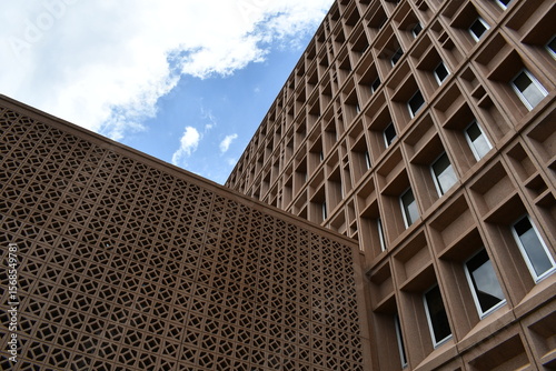 Two government building joined together.