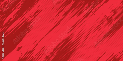 Red grunge background. Grunge pattern. Vector illustration. Eps 10