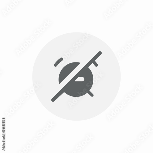 alarm clock erasing icon sign vector