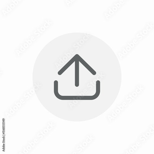 attachment uploading icon sign vector