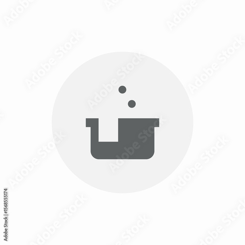 bath bubble icon sign vector