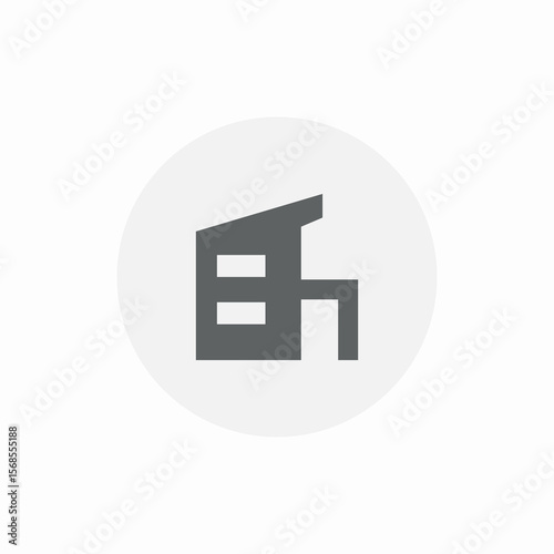 building system icon sign vector