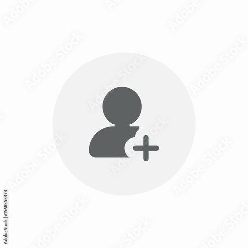friend addding icon sign vector