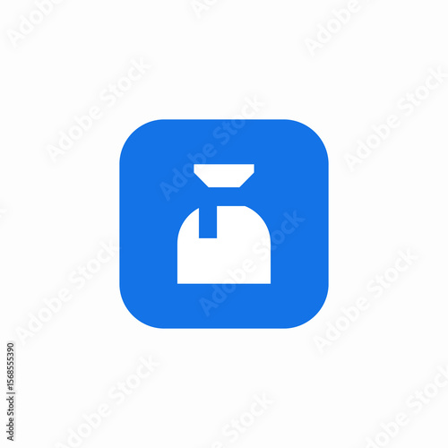 full wrapped sack icon sign vector