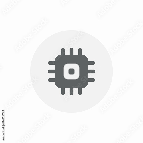 microchip program icon sign vector