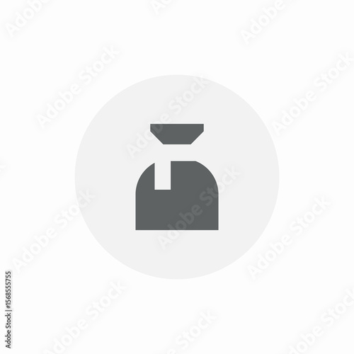 tied sack icon sign vector